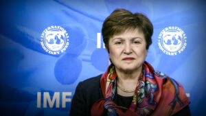 Kristalina Georgieva durante seu depoimento TED